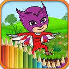 آیکون‌ coloring pj with mask : 2018