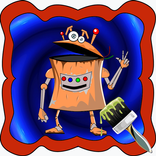 Coloring Robot For Kid Cartoon