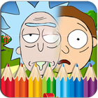 Coloring Rick Book And  Morty Pages আইকন