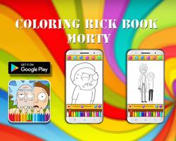 Coloring Rick Book And  Morty Pages โปสเตอร์