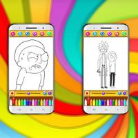 Coloring Rick Book And  Morty Pages স্ক্রিনশট 1