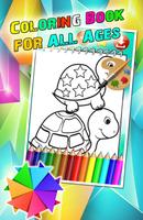 Coloring Art For Turtles ポスター