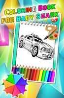 Car Police Amazing Coloring Book Affiche