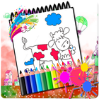 Coloring Book For Funny Cow أيقونة