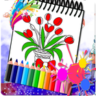 Flowers Tulip Coloring Pages иконка