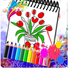 Flowers Tulip Coloring Pages biểu tượng