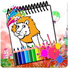 Coloring Lion Sketch Fun Art icono