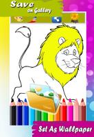 Coloring Lion Sketch Fun Art スクリーンショット 3
