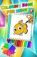 Coloring Book For Nemo Fish Affiche