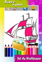 Coloring For Ship Sketch Ekran Görüntüsü 3