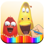 Larva 2 Coloring Book