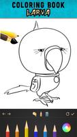Larva 2 Coloring Book الملصق