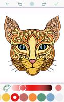 Cat Coloring Pages for Adults screenshot 2