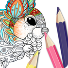 Animal Coloring Book Pages أيقونة