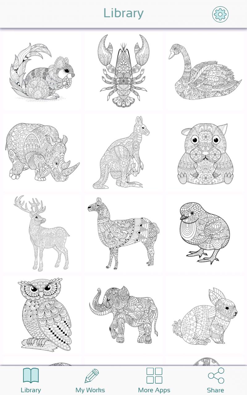 【最新】 動物 の 塗り絵 - 無料イラスト画像 - Wadaikey