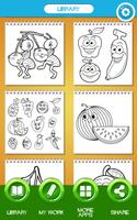 Jeux de Coloriage Fruits Affiche