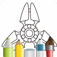 Fidget Spinner Coloring Books APK download