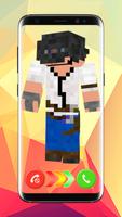 Caller Skins for Minecraft PE - Color Phone Flash الملصق