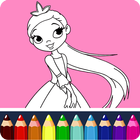 Coloring Book Princess icône