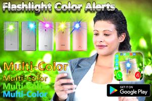 Flashlight Color Alerts Call App : Multi HD Flash poster
