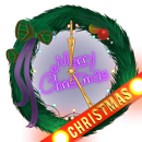 3D Neon Christmas Clock Widget APK