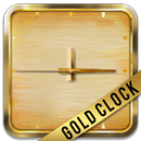 APK Neon Gold Square Clock