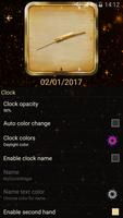 Neon Gold Square Clock screenshot 2