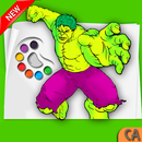Hulk Coloring pages :Superheroes Coloring book APK