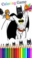 Coloring Book For Batman Affiche