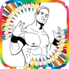 Coloring Page WWE icône