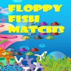 Floppy Fish Match 3 Jewels Quest icône
