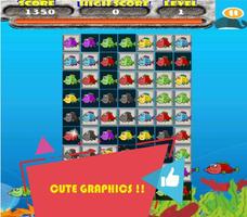 Floppy Fish Match 3 Jewels Quest скриншот 2