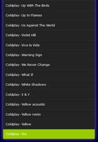 All Songs Of Coldplay Mp3 capture d'écran 2