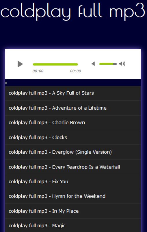 fix you coldplay mp3 download