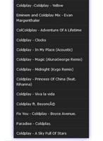 2 Schermata Coldplay Mp3 Song