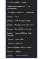 Coldplay Mp3 Song capture d'écran 2