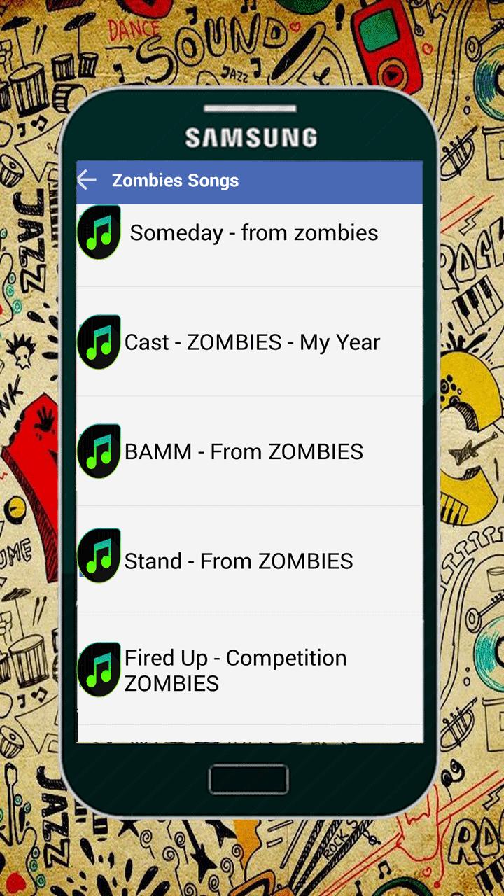 Disney Ost Zombies Songs And Lyrics For Android Apk Download - roblox music code zombie song