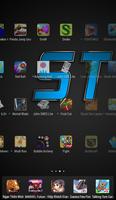 Dark Theme 3D Ilauncher Blue Wallpaper Touch Watch 截图 3