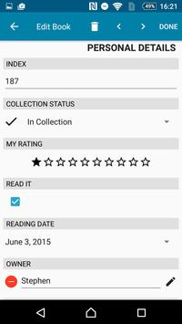 book collection database