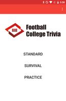 Football College Trivia Affiche