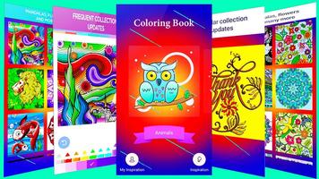 Coloring Book For_Adult plakat