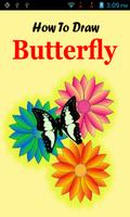 Draw Butterfly Step By Step Plakat