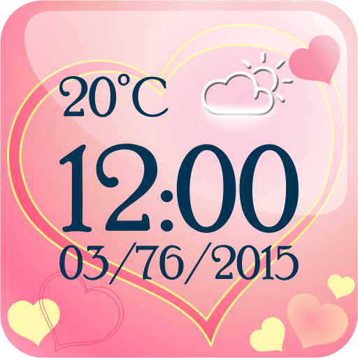 Love Weather Clock Widget