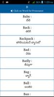 Common Words English to Telugu Ekran Görüntüsü 2