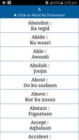 Common Words English to Somali capture d'écran 1