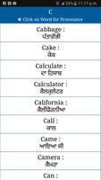 Common Word English to Punjabi imagem de tela 3