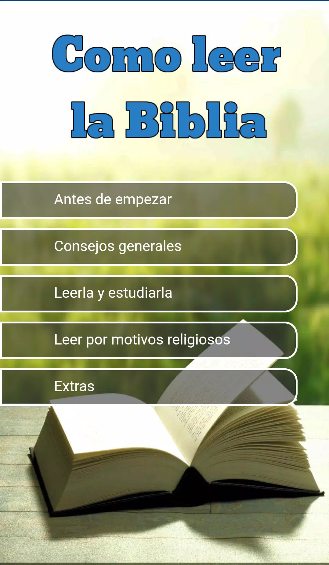 Descarga de APK de Como leer la Biblia para Android