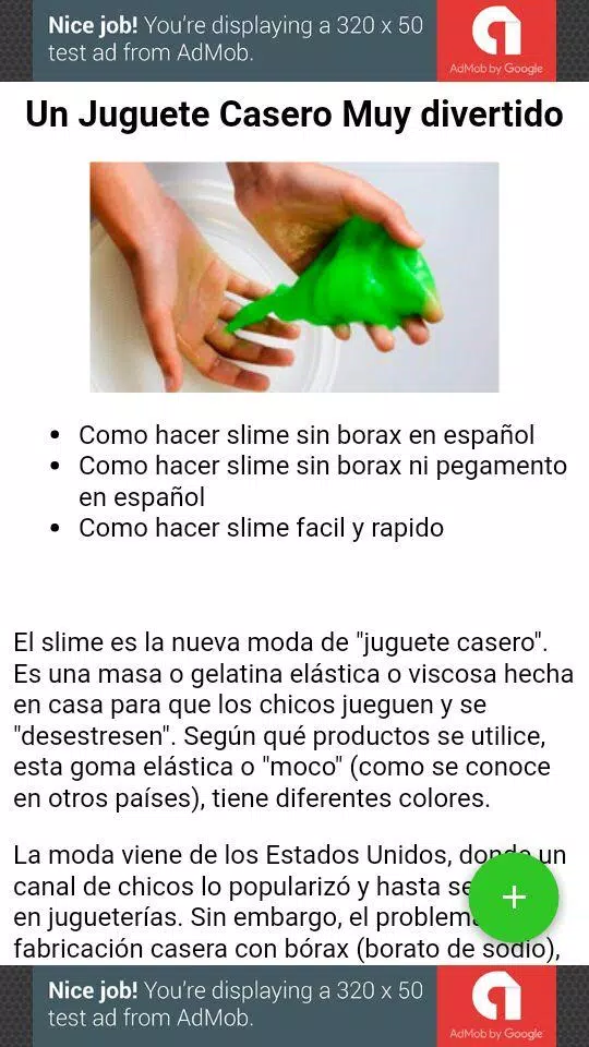 Descarga de APK de Como Hacer Slime Sin Borax en Español para Android