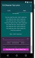 Ed Sheeran Music player screenshot 1