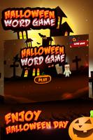 Halloween word game poster